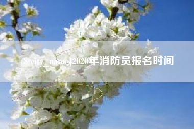 东莞2020年消防员报名时间