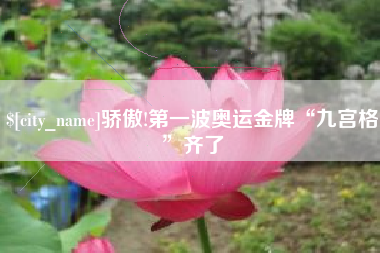 东莞骄傲!第一波奥运金牌“九宫格”齐了