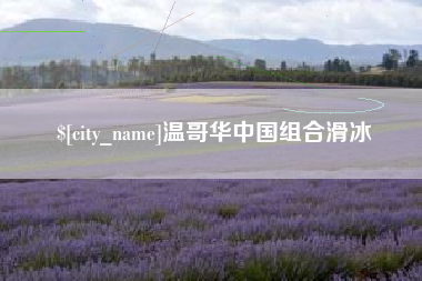 东莞温哥华中国组合滑冰