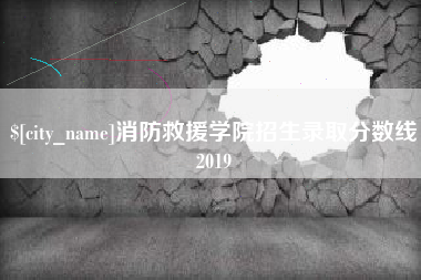 东莞消防救援学院招生录取分数线2019