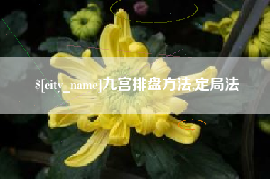 东莞九宫排盘方法,定局法