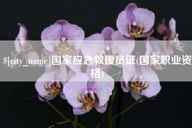 东莞国家应急救援员证(国家职业资格)
