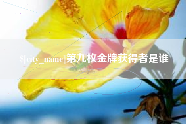 东莞第九枚金牌获得者是谁