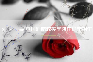 东莞中国消防救援学院在辽宁招生