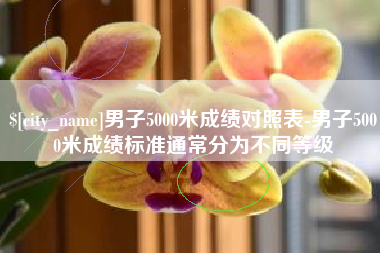 东莞男子5000米成绩对照表-男子5000米成绩标准通常分为不同等级