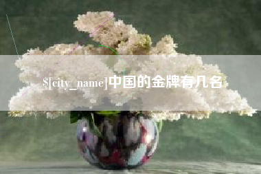 东莞中国的金牌有几名