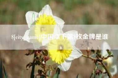 东莞中国拿下第9枚金牌是谁