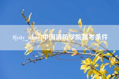 东莞中国消防学院报考条件