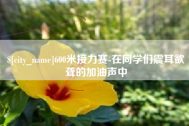 东莞600米接力赛-在同学们震耳欲聋的加油声中