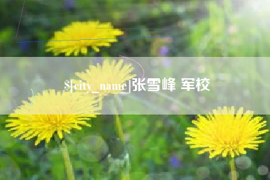 东莞张雪峰 军校