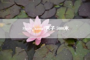 东莞男子 5000米