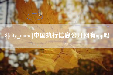 东莞中国执行信息公开网有app吗