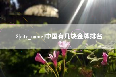 东莞中国有几块金牌排名