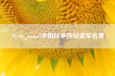 东莞中国队争夺冠亚军名单