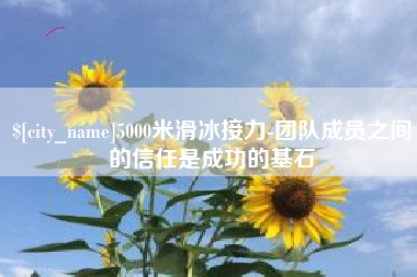 东莞5000米滑冰接力-团队成员之间的信任是成功的基石
