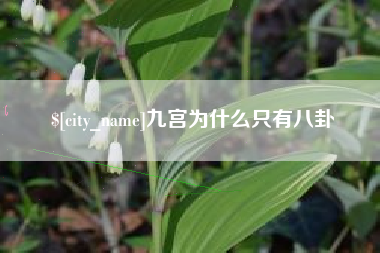 东莞九宫为什么只有八卦