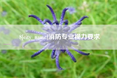 东莞消防专业视力要求