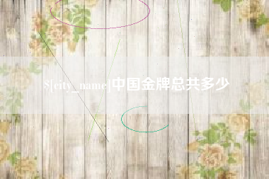 东莞中国金牌总共多少