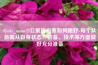 东莞5公里接力赛如何跑好-每个队员需从自身状态、装备、技术等方面做好充分准备