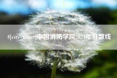 东莞中国消防学院2024年分数线