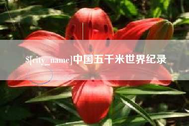 东莞中国五千米世界纪录