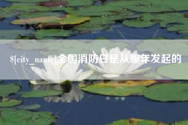 东莞全国消防日是从哪年发起的