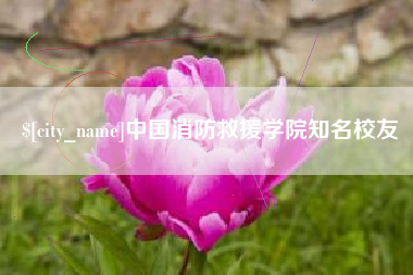 东莞中国消防救援学院知名校友