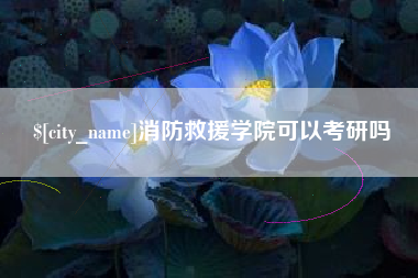 东莞消防救援学院可以考研吗