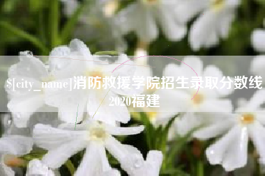 东莞消防救援学院招生录取分数线2020福建