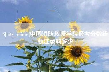 东莞中国消防救援学院报考分数线浙江录取多少