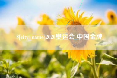 东莞2020奥运会 中国金牌