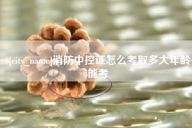 东莞消防中控证怎么考取多大年龄能考